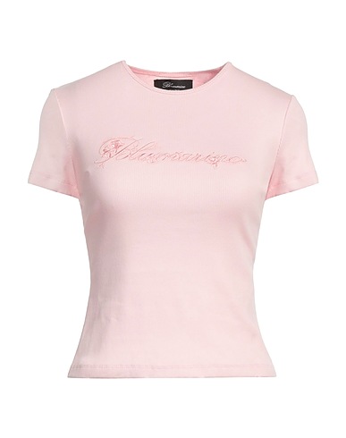 BLUMARINE Basic T-Shirt Pink 98% Cotton, 2% Elastane