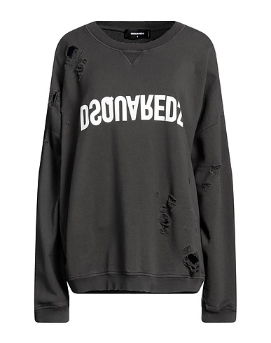 DSQUARED2 Sweatshirt Charcoal 100% Cotton, Elastane
