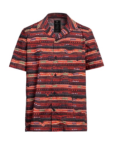 MAHARISHI Patterned shirt Orange 100% Organic cotton