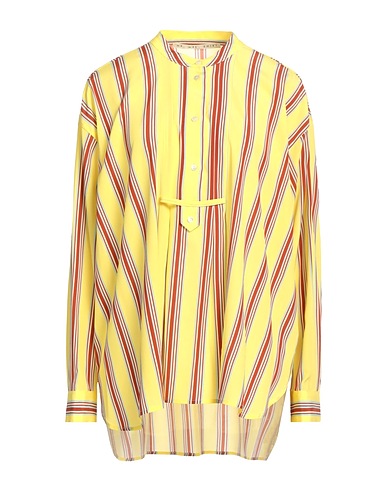 MR. MRS. SHIRT Top Yellow 94% Silk, 6% Elastic fibres