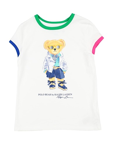 POLO RALPH LAUREN T-shirt Polo Bear Cotton Jersey Tee
 White 100% Cotton