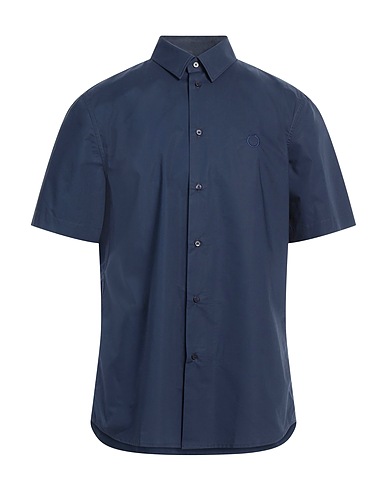 TRUSSARDI Einfarbiges Hemd Nachtblau 100% Baumwolle