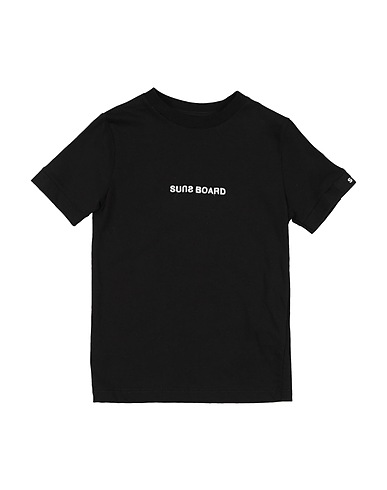 SUNS BOARDS T-shirt Nero 100% Cotone