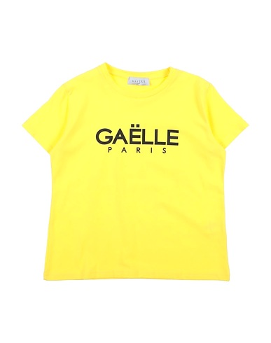 GAëLLE Paris T-shirt Giallo 95% Cotone, 5% Elastan