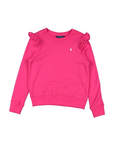 POLO RALPH LAUREN Sudadera Ruffled Terry Sweatshirt
 Magenta 84% Algodón, 16% Poliéster