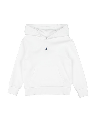 POLO RALPH LAUREN Sweatshirt 
Double-Knit Hoodie White 75% Cotton, 25% Polyester