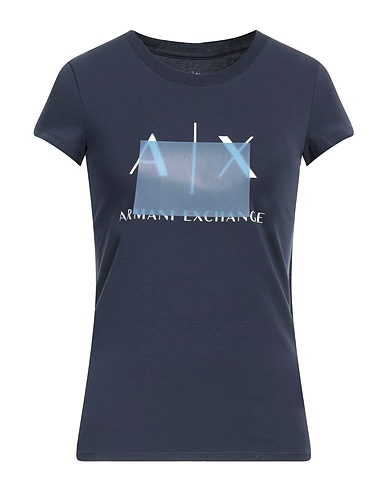 ARMANI EXCHANGE T-shirt Navy 95% Cotton, 5% Elastane
