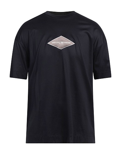 EMPORIO ARMANI T-shirt Blu notte 70% Lyocell, 30% Cotone