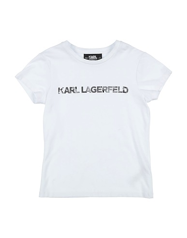 KARL LAGERFELD T-shirt White 57% Cotton, 37% Modal, 6% Elastane
