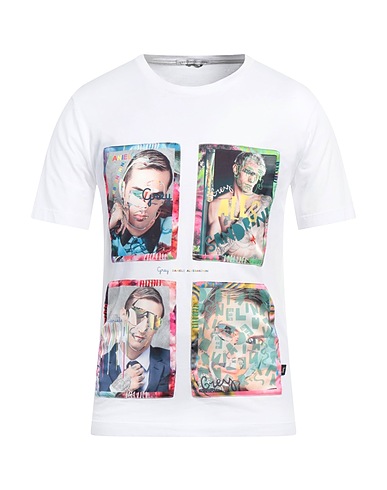 GREY DANIELE ALESSANDRINI T-shirt White 100% Cotton