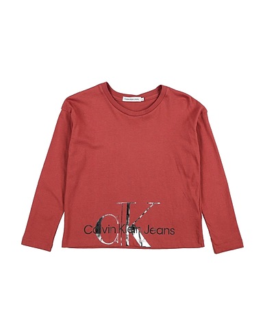 CALVIN KLEIN JEANS T-shirt Brick 100% Cotton