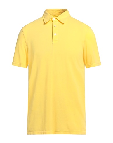 FEDELI Polo shirt Yellow 100% Cotton