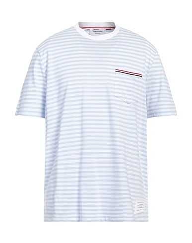 THOM BROWNE T-shirt Sky blue 100% Cotton