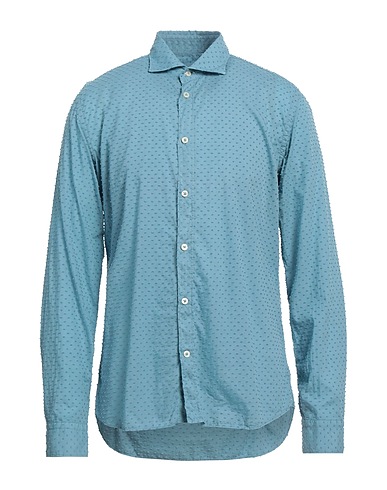 MASTRICAMICIAI Chemise de couleur unie 100% Coton