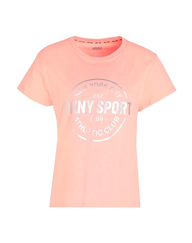 DKNY T-shirt Salmone 100% Cotone
