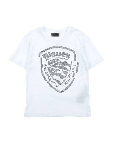 BLAUER. T-shirt Bianco 100% Cotone