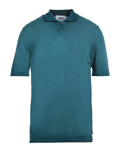 ALPHA STUDIO Jumper Deep teal 100% Cotton