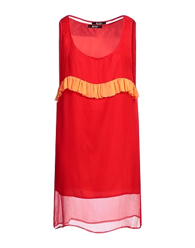 LA ROSE Vestito corto Rosso 100% Seta