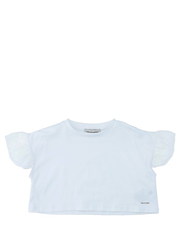 FRACOMINA MINI T-shirt White 95% Cotton, 5% Elastane