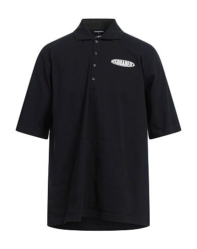 DSQUARED2 Polo shirt Black 100% Cotton