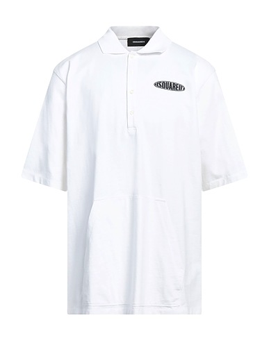 DSQUARED2 Polo shirt White 100% Cotton