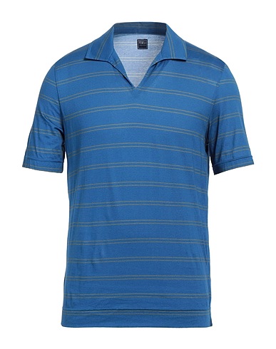 FEDELI Polo shirt Navy 100% Cotton