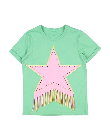 STELLA McCARTNEY KIDS T-shirt Verde 100% Cotone, Elastan, Poliestere