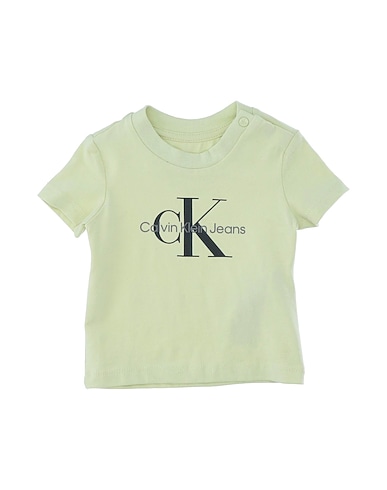 CALVIN KLEIN JEANS T-shirt VERDE 93% Cotton, 7% Elastane