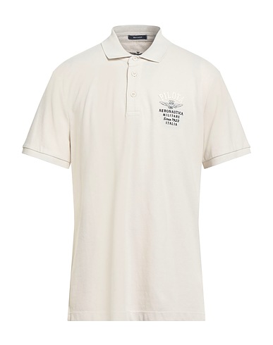 AERONAUTICA MILITARE Polo shirt Beige 100% Cotton