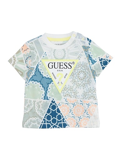 GUESS T-shirt Sage green 100% Cotton