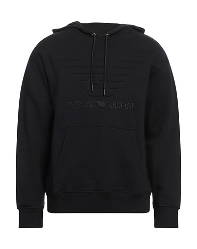 EMPORIO ARMANI Hooded sweatshirt Black 100% Cotton