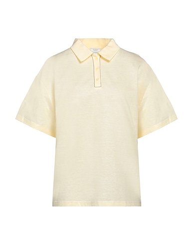 PESERICO Polo Giallo 50% Cotone, 50% Lino