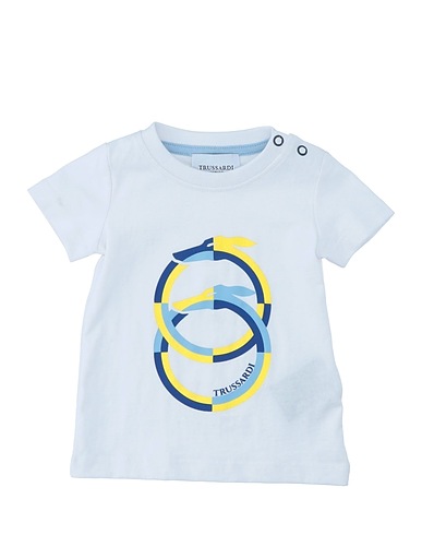 TRUSSARDI JUNIOR T-shirt BIANCO 100% Cotton