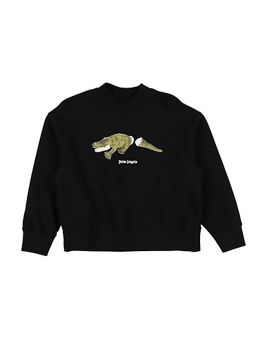 PALM ANGELS Sweatshirt Black 100% Cotton, Elastane
