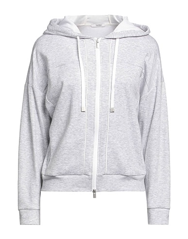 PESERICO Hooded sweatshirt Light grey 92% Cotton, 8% Polyamide