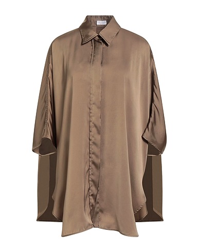 BRUNELLO CUCINELLI Solid color shirts & blouses Military green 100% Polyester