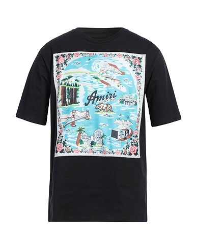 AMIRI T-shirt Nero 100% Cotone, Poliestere