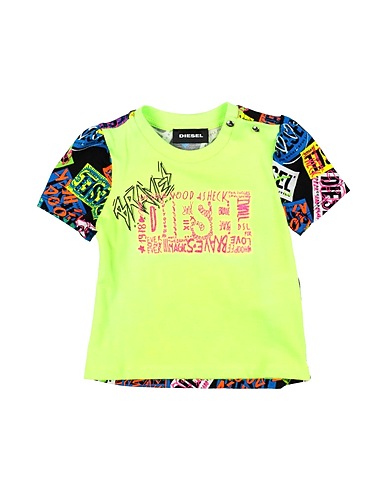 DIESEL T-shirt Lime green 100% Cotton