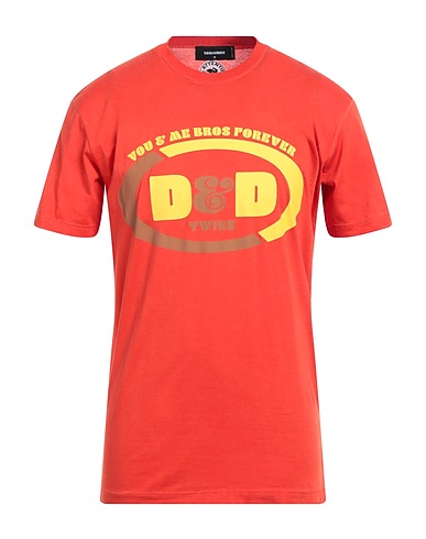 DSQUARED2 T-shirt Tomato red 100% Cotton