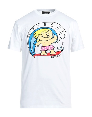 DSQUARED2 T-Shirt Weiß 100% Baumwolle