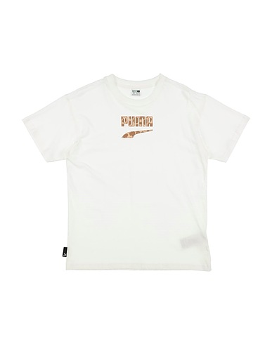 PUMA T-shirt Bianco 100% Cotone