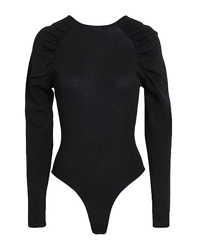 KARL LAGERFELD TOPWEAR Black 49% Viscose, 30% Nylon, 14% Polyester, 7% Metallic fiber