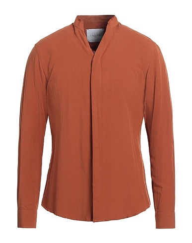 GAëLLE Paris Camisa lisa MARRONE 83% Viscosa, 17% Lino