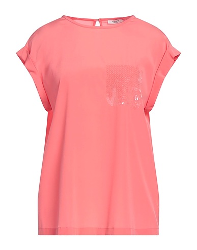 PESERICO Top Salmon pink 94% Silk, 6% Elastane