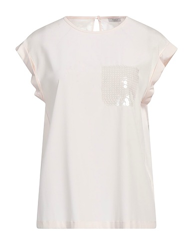 PESERICO Top Rose clair 94% Soie, 6% Élasthanne
