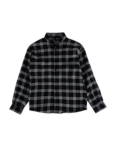 LIU •JO MAN Patterned shirt Black 100% Cotton