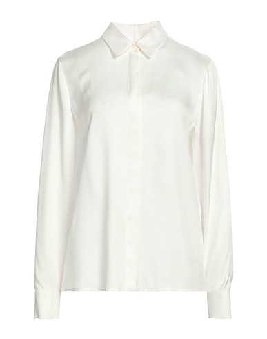 TRUSSARDI Solid color shirts & blouses White 100% Viscose