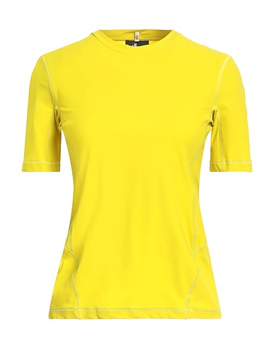 MONCLER GRENOBLE Basic T-shirt Lime green 72% Polyamide, 28% Elastane