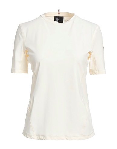 MONCLER GRENOBLE Basic T-shirt Cream 72% Polyamide, 28% Elastane