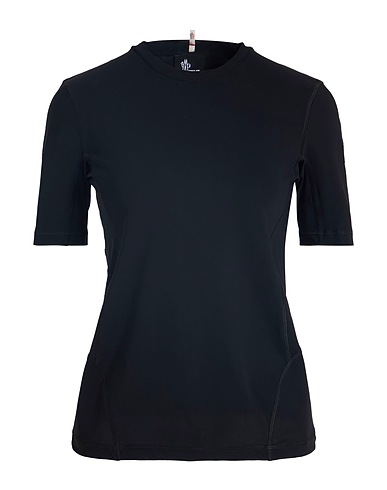 MONCLER GRENOBLE Basic T-Shirt Black 72% Polyamide, 28% Elastane